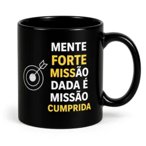 Xícara Mente Forte Portal Concursos — Porcelana Premium
