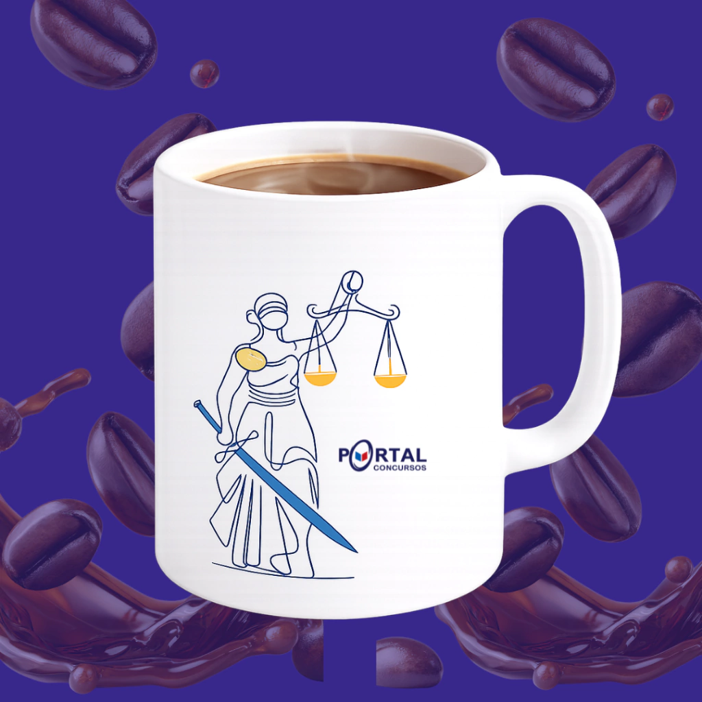 Xícara Direito em Foco Portal Concursos — Porcelana Premium