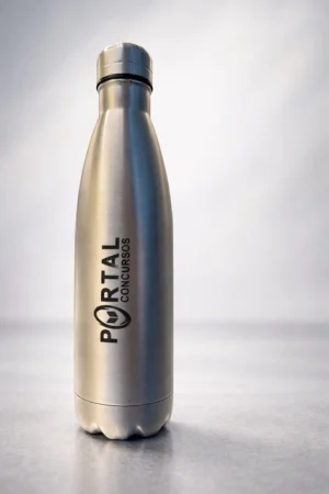Garrafa Térmica Portal Concursos 500ml — Aço Inox — Orgulho de Ser Portal